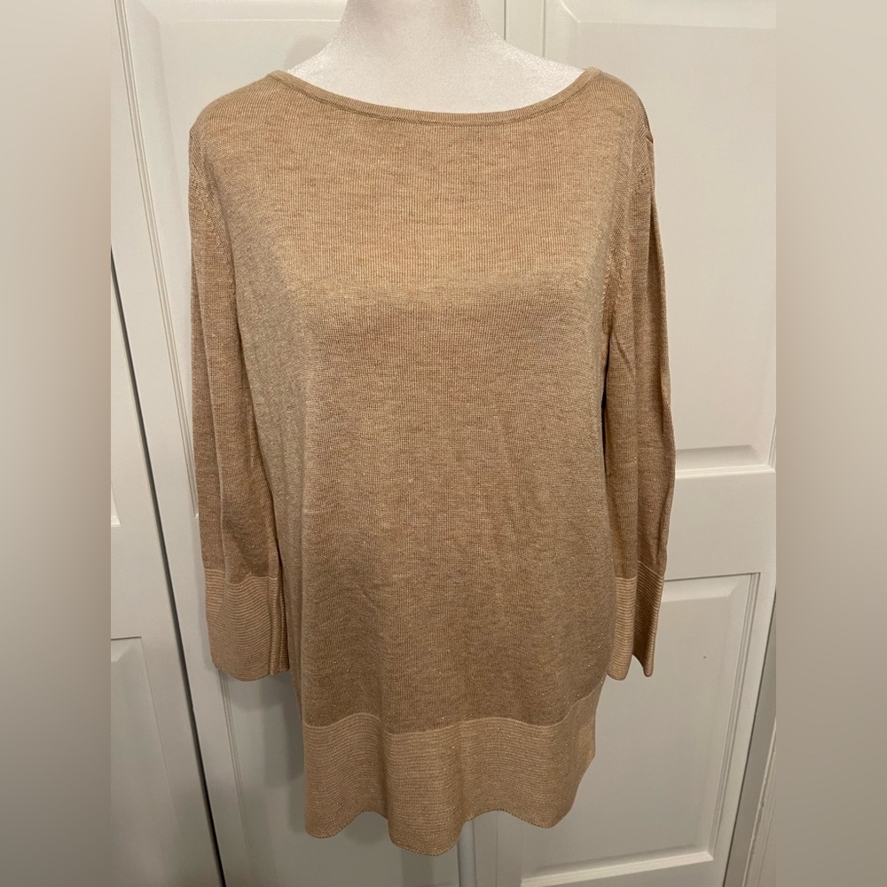 Banana Republic Fine Knit Sweater with Gold Fibers
